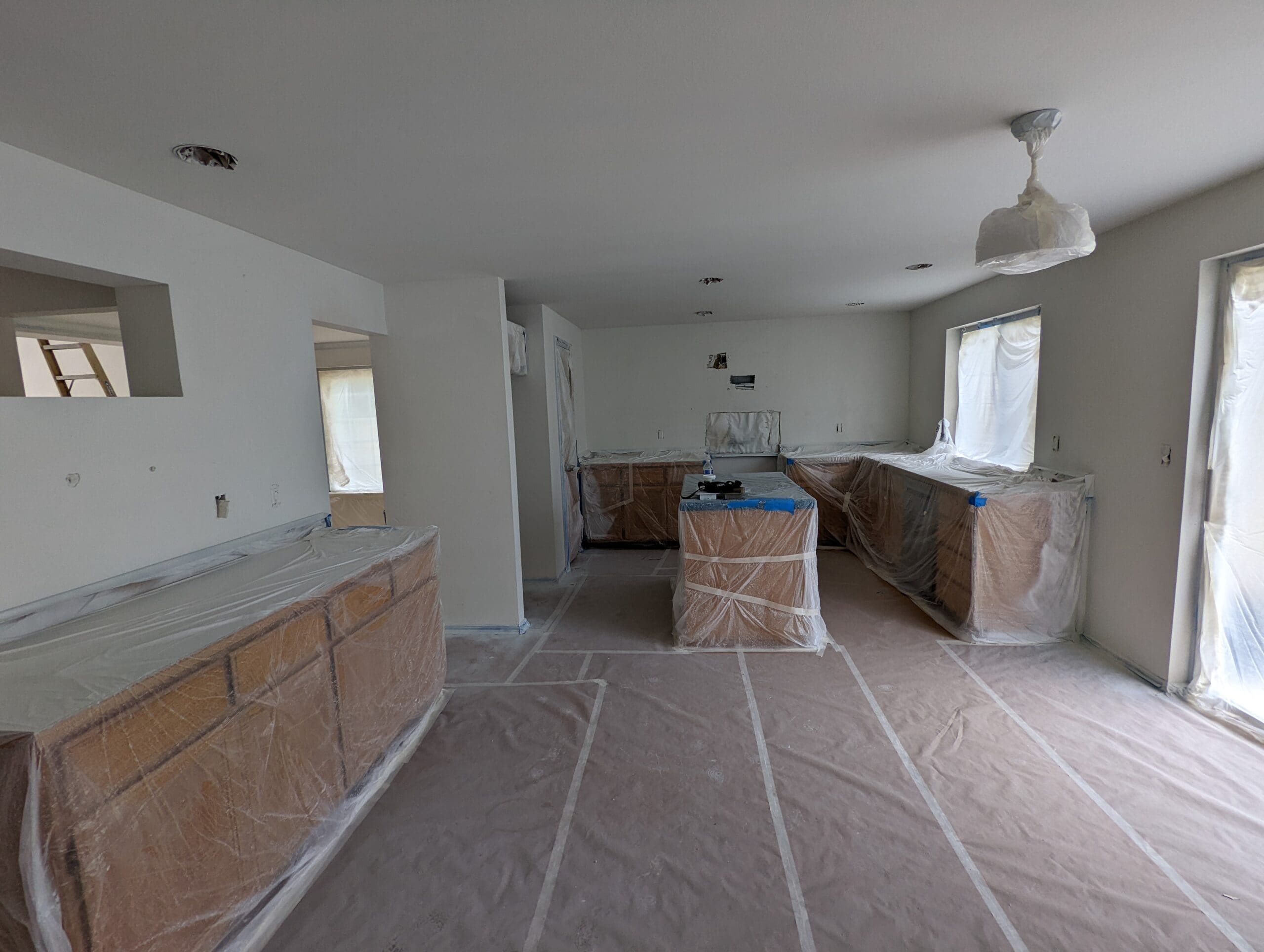 After smoke seal and interior repaint of kitchen and hallway in a Tacoma home