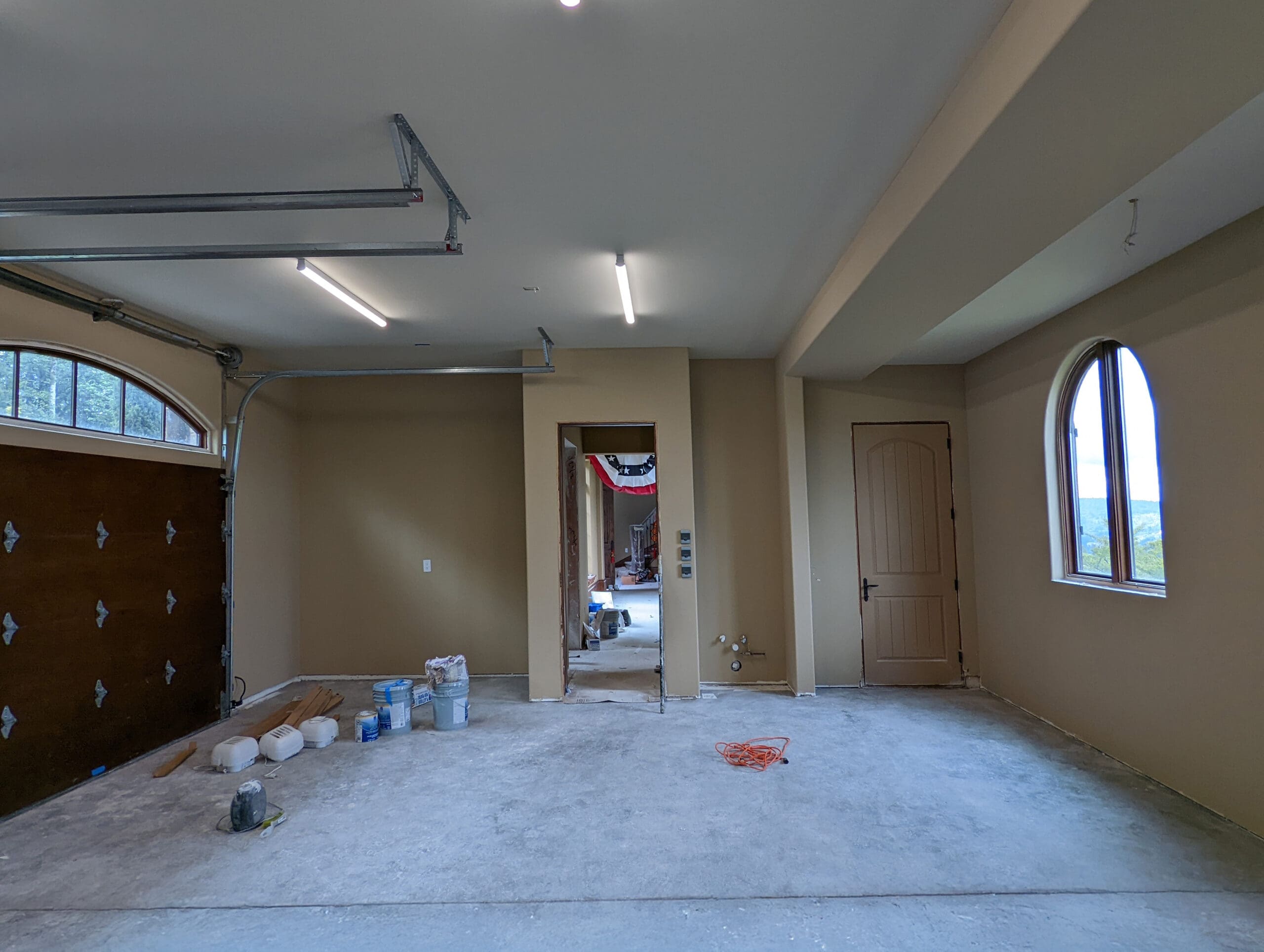 Fresh exterior repaint after photo showing clean